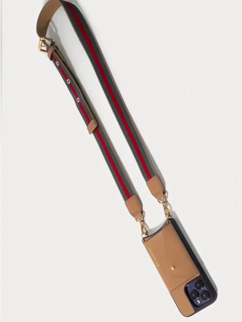 Bandolier The Kimberly Crossbody Phone Case Tan Gold for Apple iPhone 15 Pro Max